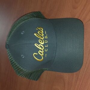 Cabela’s Embroidered Trucker Mesh Snapback Cap Yellow Green